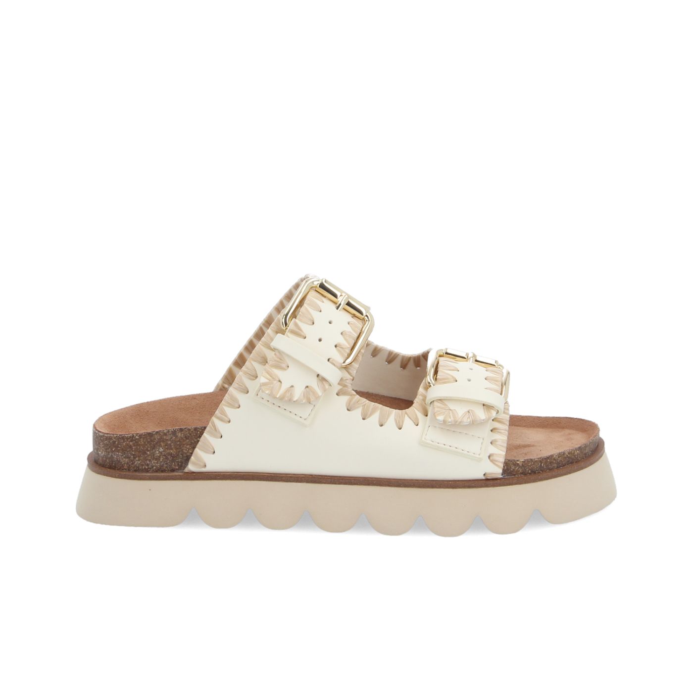SANDY EDGE W - SOFT/RAPHIA - OFF WHITE/BEIGE